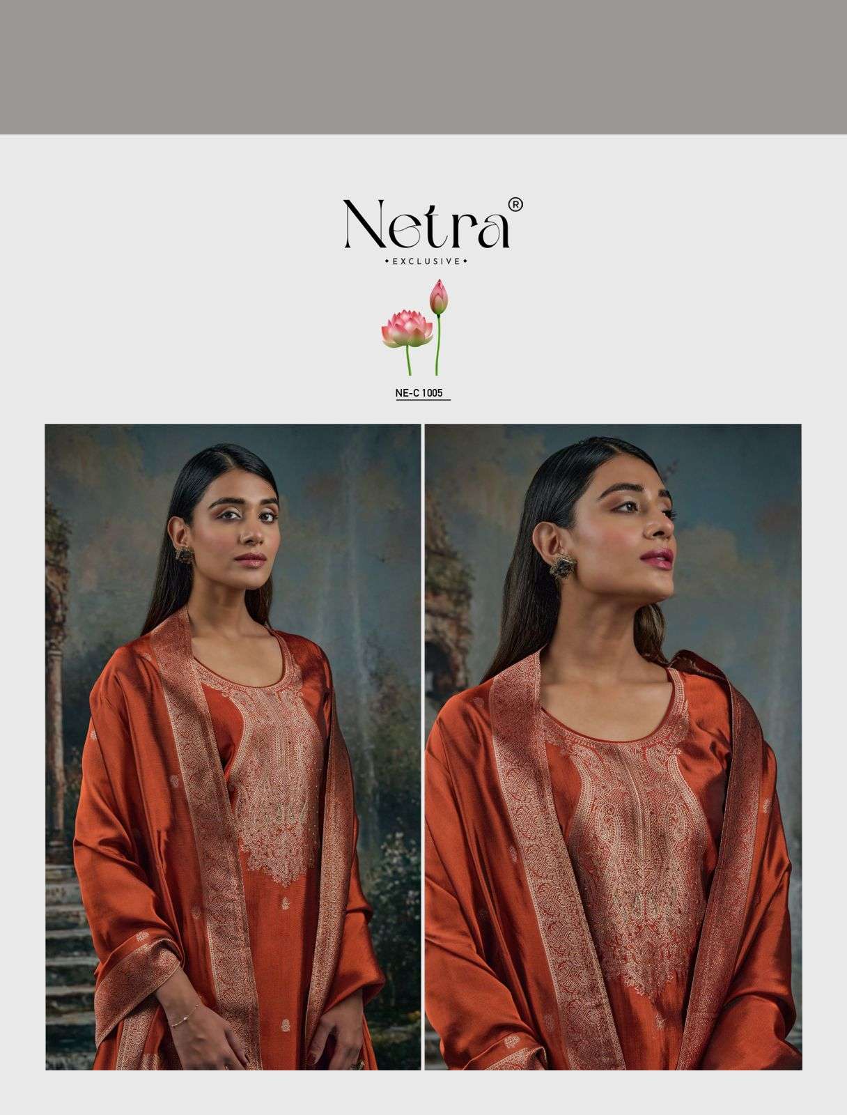 Vrisa Ne C 1001 Netra Premium Viscose Pant Style Suits Exporter Ahmedabad