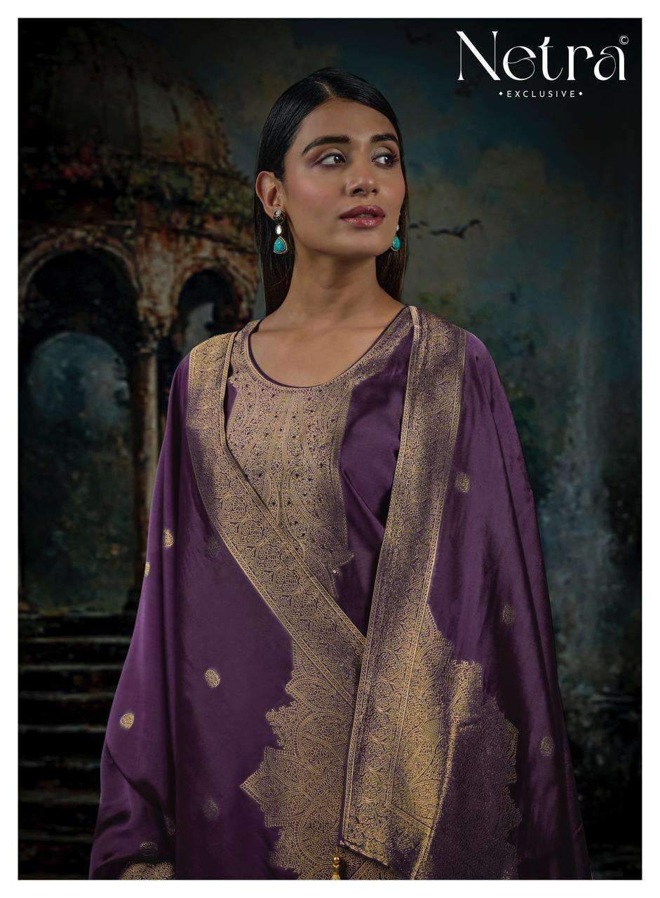 Vrisa Vol 8 Netra Woven Silk Pant Style Suits Wholesaler