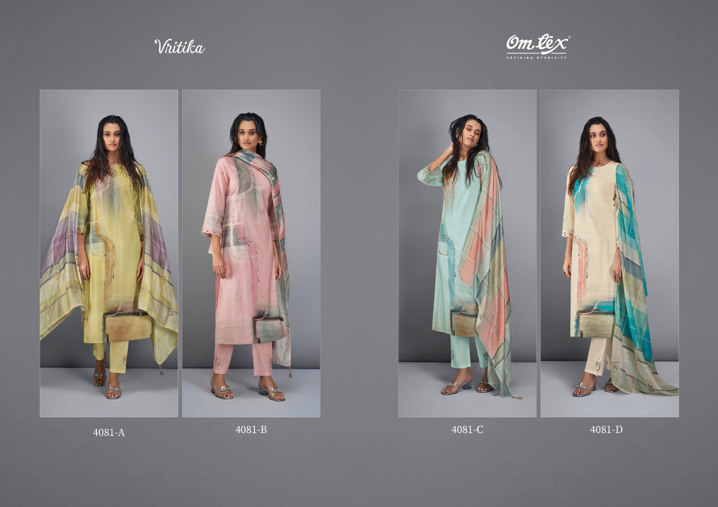 Vritika Omtex Linen Cotton Pant Style Suits