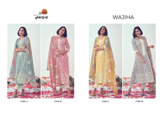 Wajiha 3188 Jay Vijay Muslin Pant Style Suits Wholesale Price