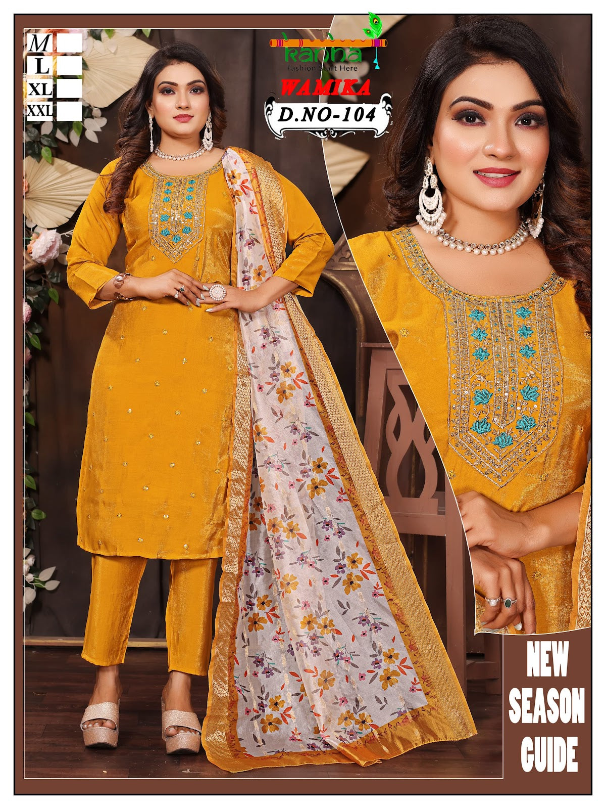 Wamika Kanha Roman Simmer Readymade Pant Style Suits Wholesale Rate