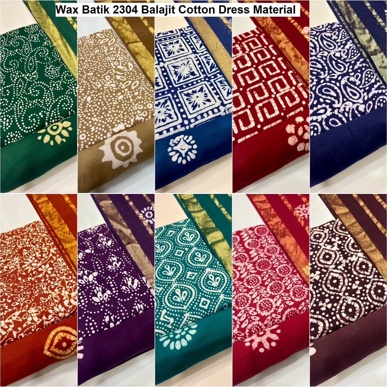 Wax Batik 2304 Balajit Cotton Dress Material Wholesale Price – Kavya Style Plus