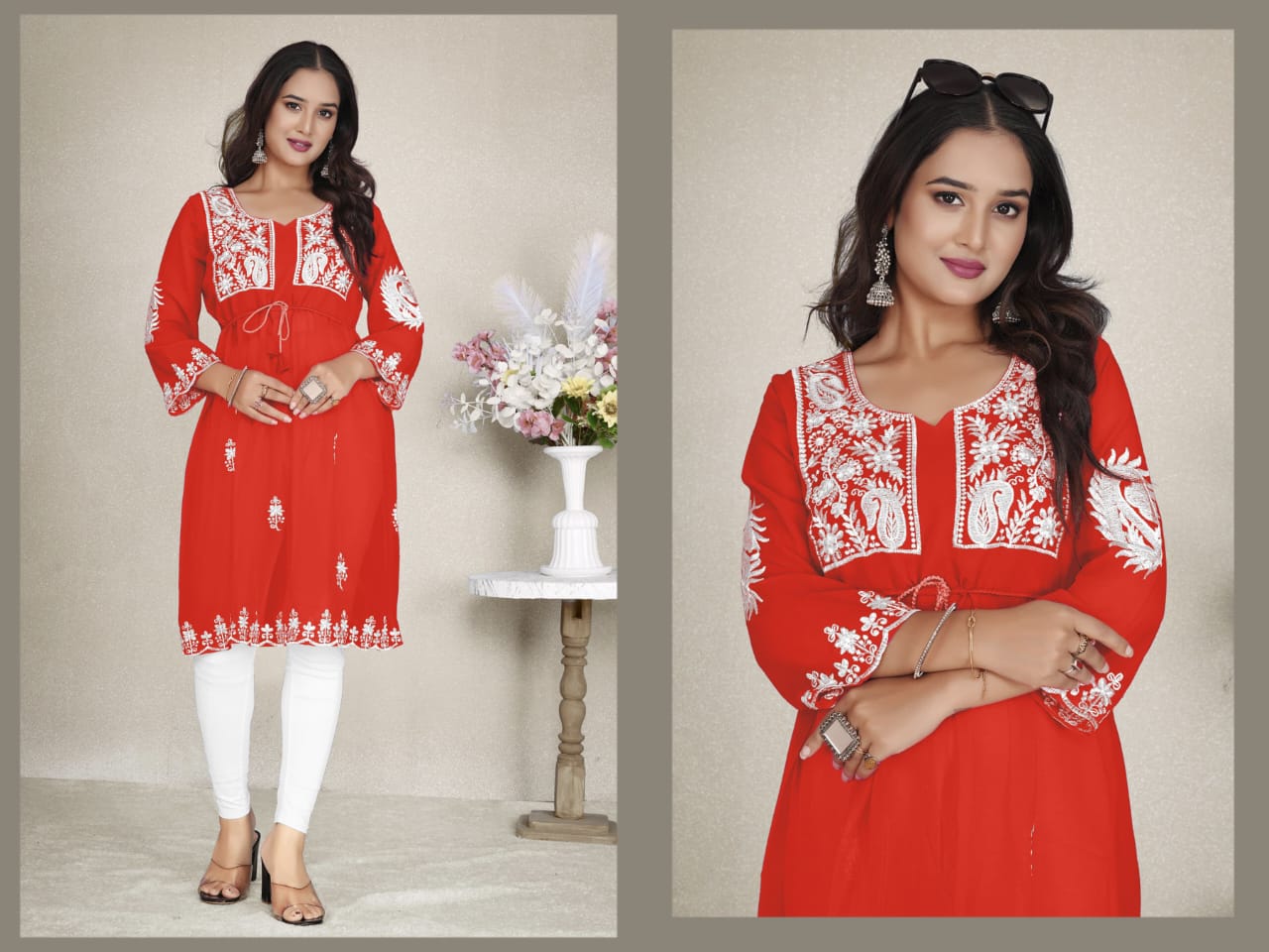 Western Vol 2 Moksh Georgette Kurtis Exporter India