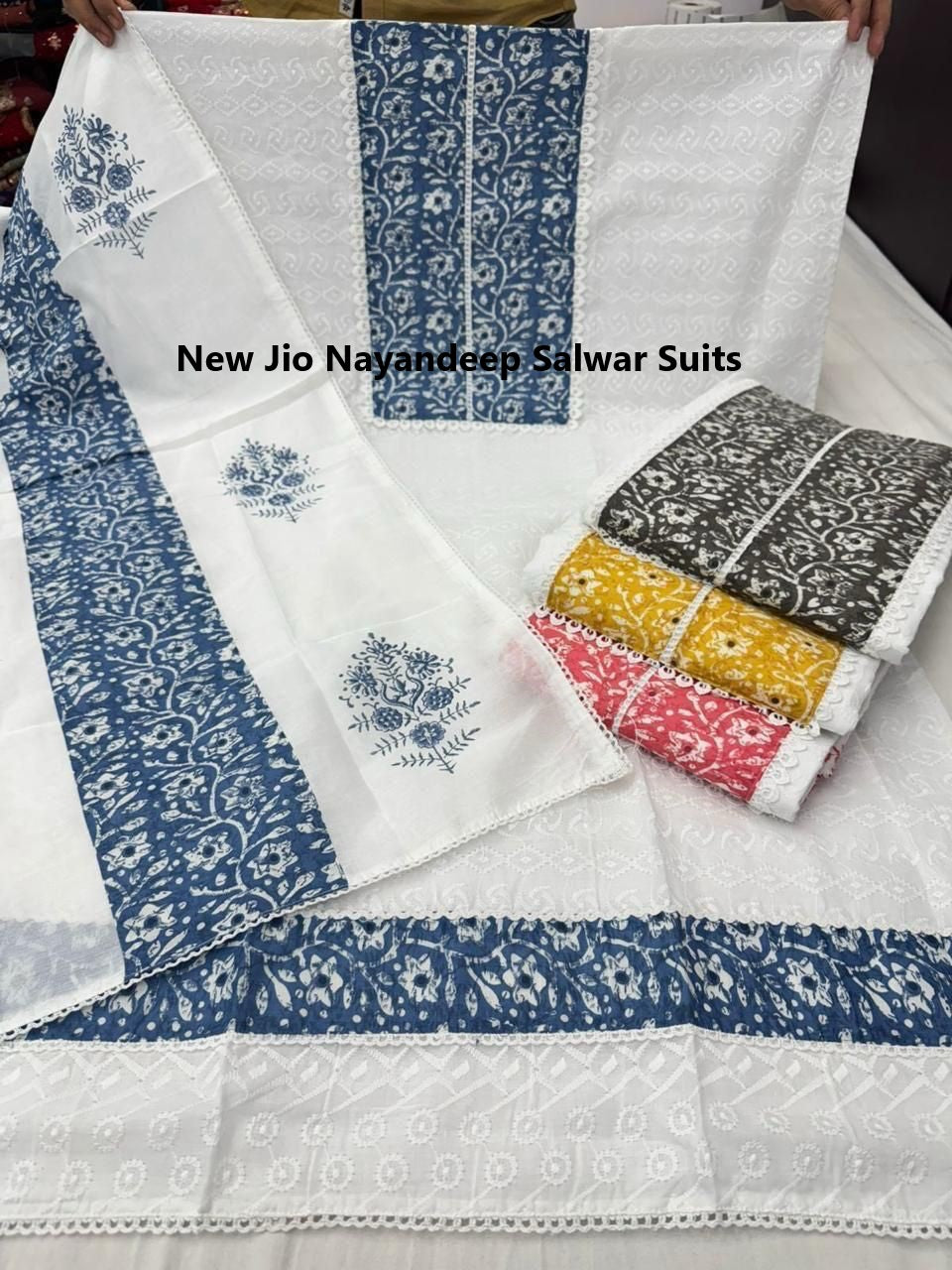 New Jio Nayandeep Cotton Salwar Suits Wholesale Price