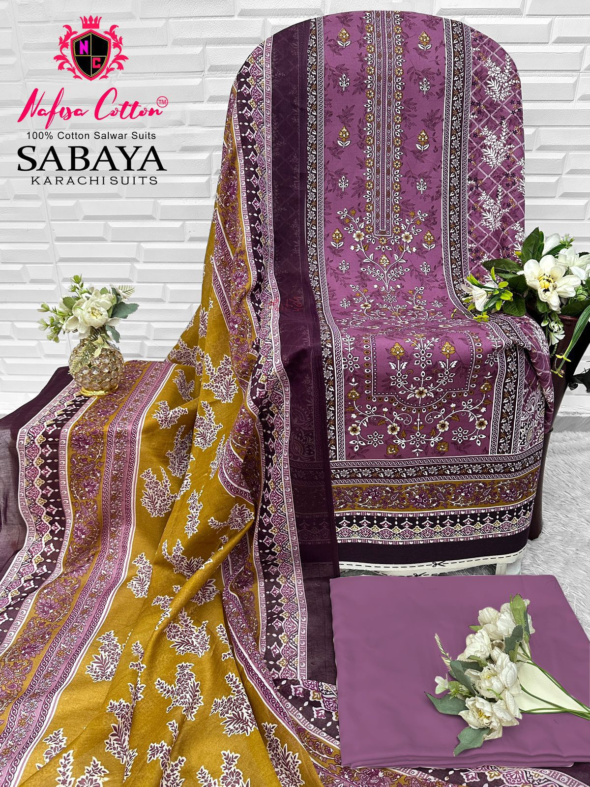 Sabaya Nafisa Cotton Mix Cotton Open Images Karachi Salwar Suits Manufacturer Gujarat