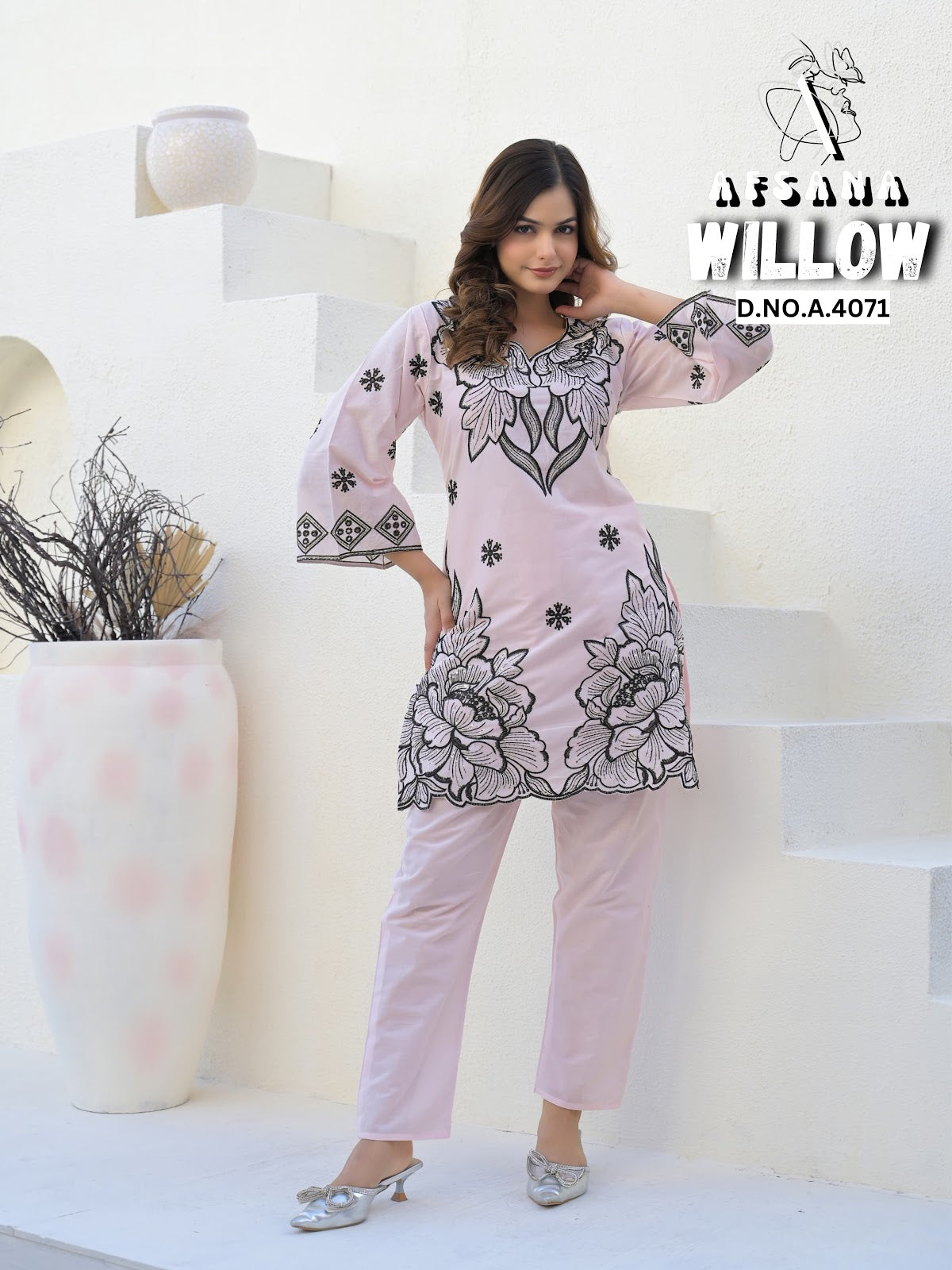 Willow Afsana Cotton Co Ord Set Wholesaler Ahmedabad