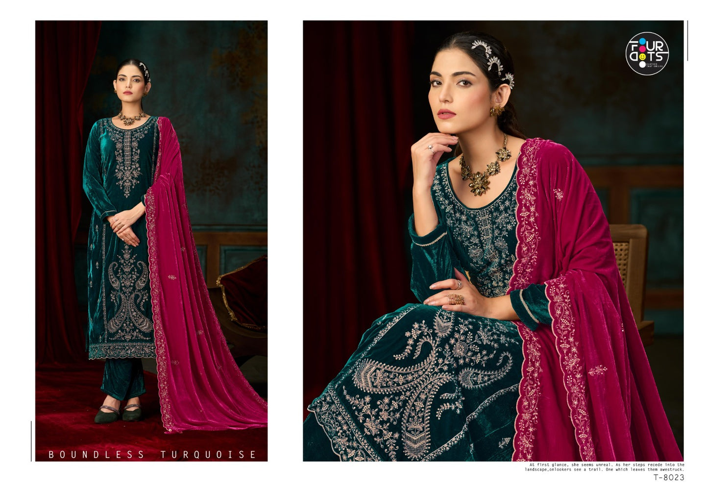 Xpose Four Dots Viscose Velvet Suits Manufacturer Ahmedabad