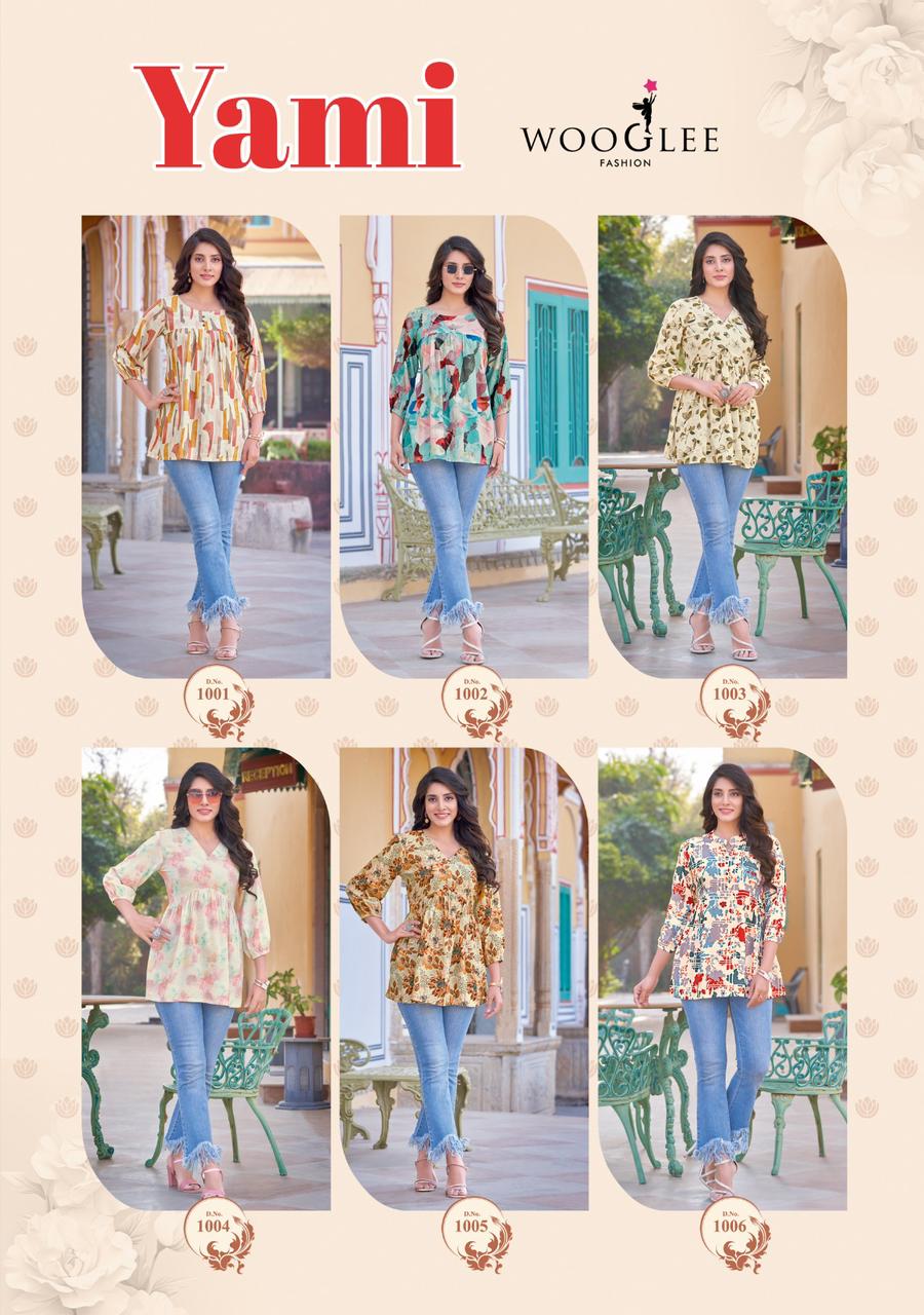 Yami Wooglee Rayon Stylish Tops