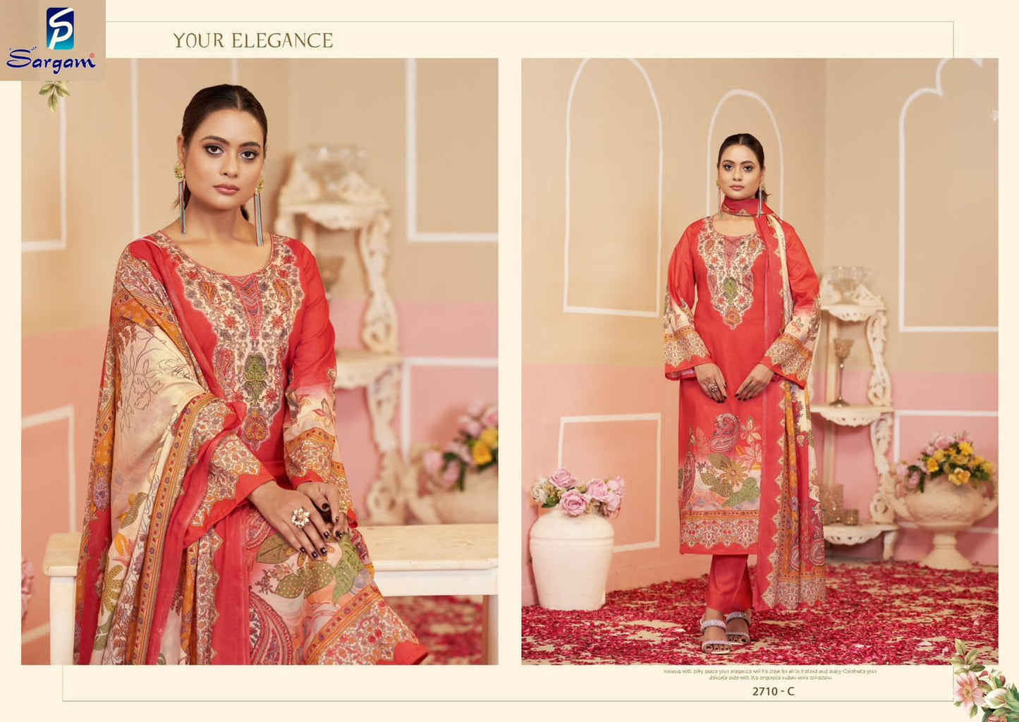 Yamy Sargam Prints Pure Lawn Pant Style Suits Supplier India