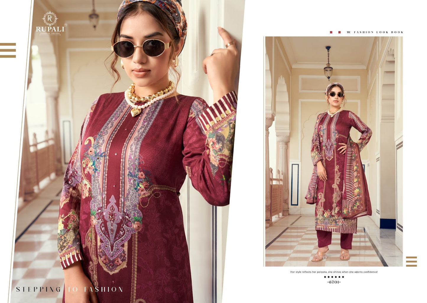 Yashika Rupali Jaam Satin Pant Style Suits Wholesaler Gujarat