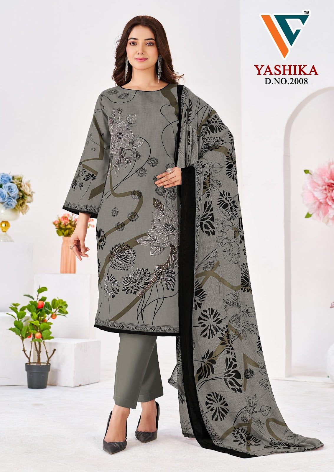 Yashika Vol 2 Vandana Creation Mix Cotton Karachi Salwar Suits Wholesale Price
