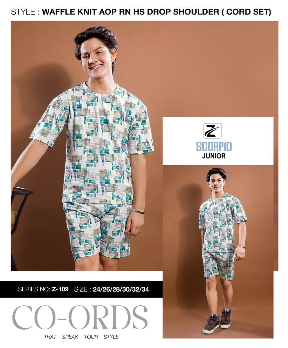 Z 109 Scorpio Aop Boys Co Ord Set Wholesale Price