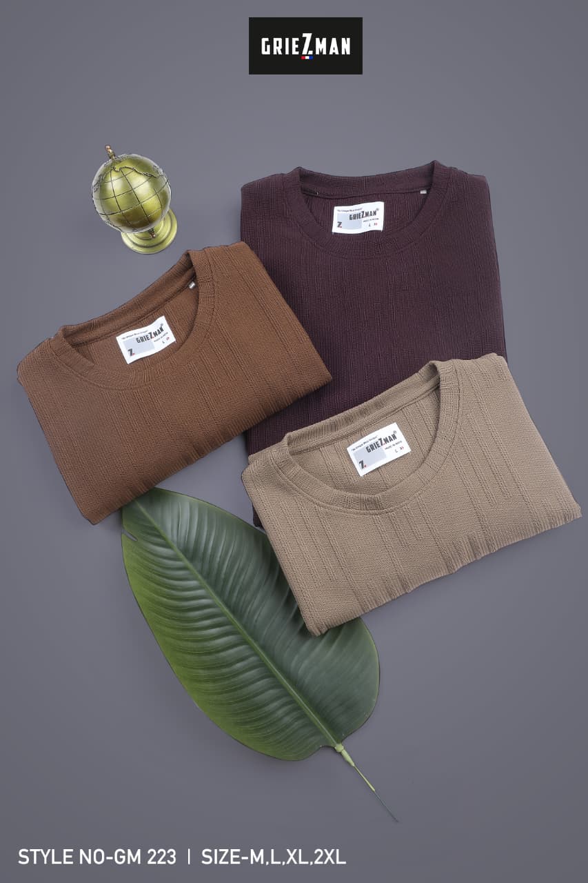 Z 223 Griezman Slub Knit Mens Tshirts Exporter