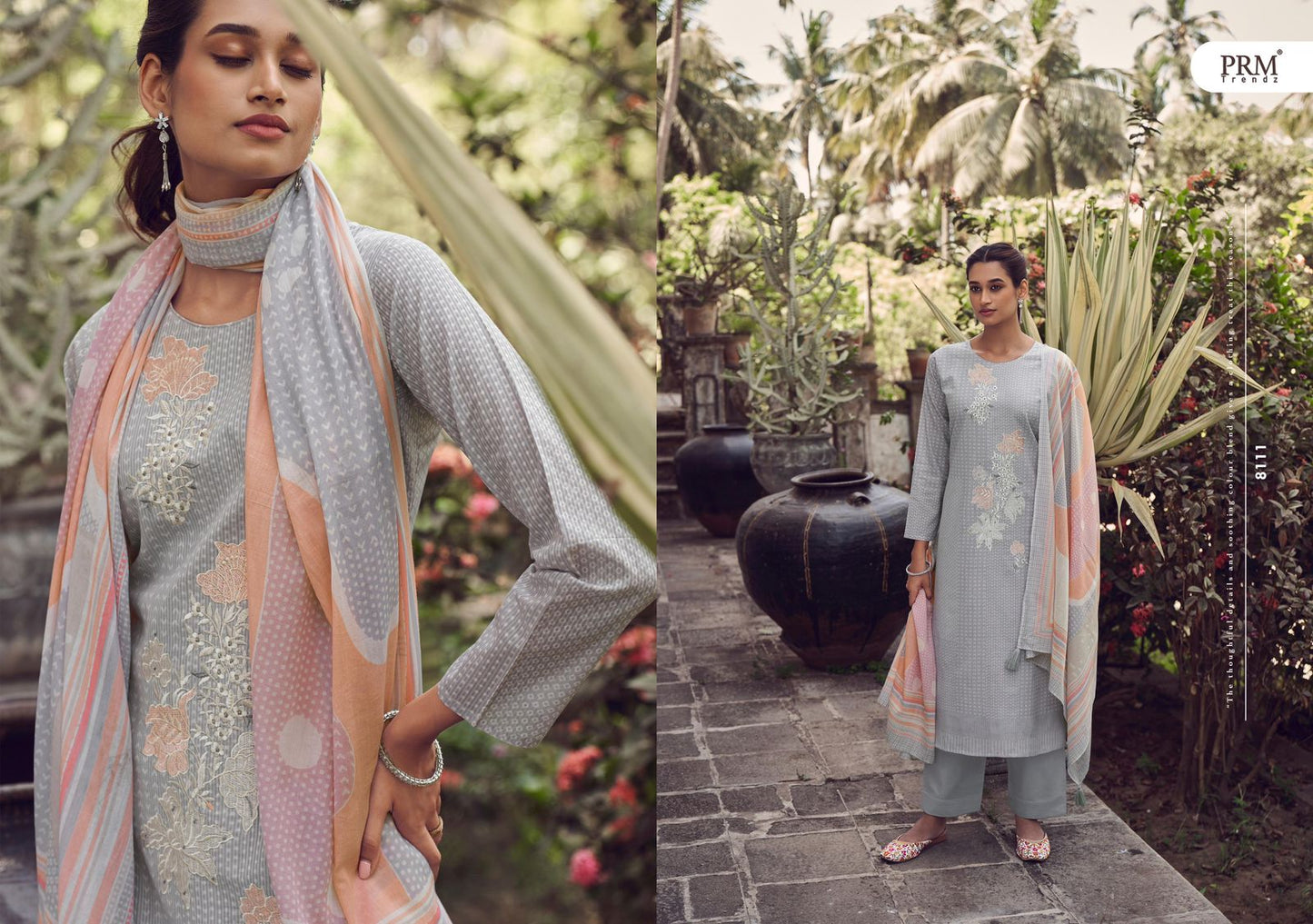 Zaahira Prm Trendz Lawn Cotton Plazzo Style Suits