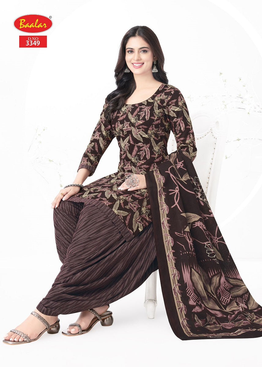 Zaara Patiyala Vol 33 Baalar Cotton Dress Material Manufacturer India