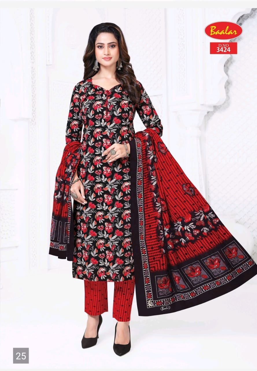 Zaara Vol 34 Baalar Cotton Readymade Pant Style Suits Wholesaler Ahmedabad