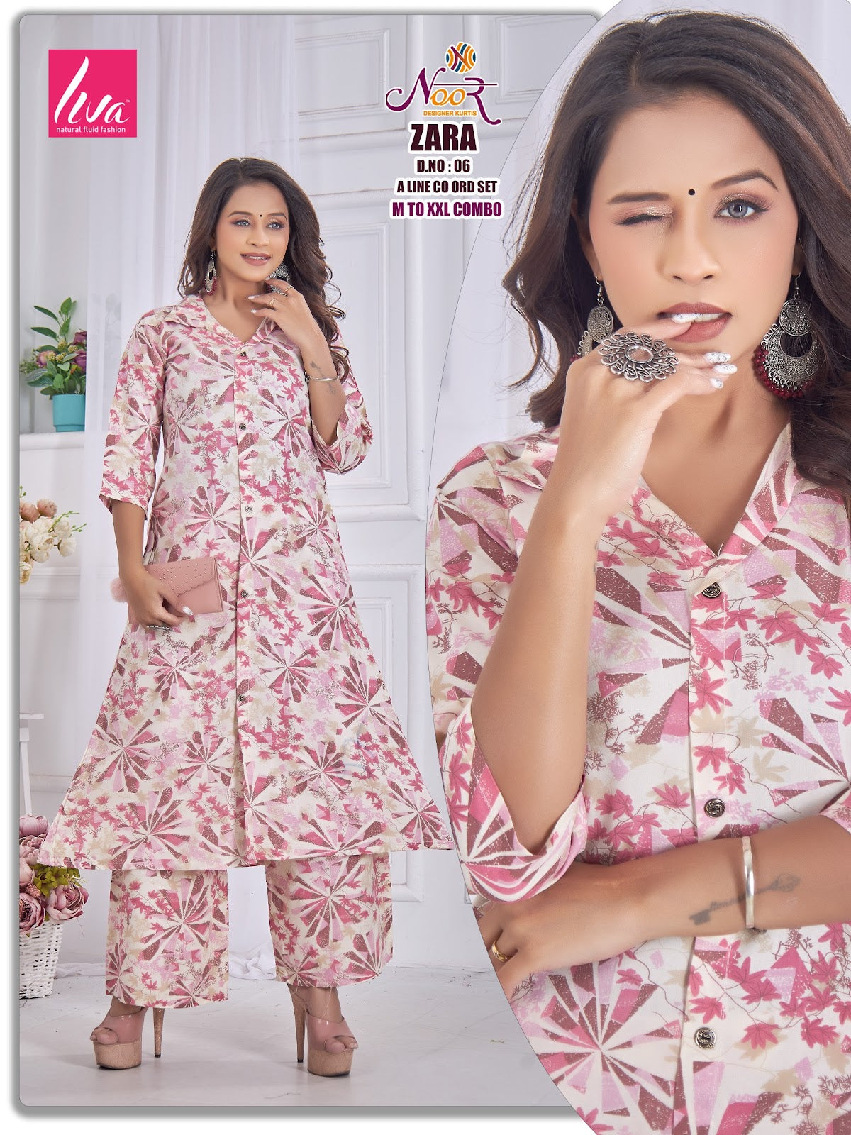 Zara 1310 Noor Liva Co Ord Set Wholesaler India