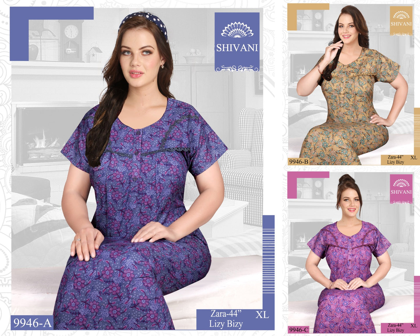 Zaras Shivani Lizzy Bizzy Night Gowns Manufacturer