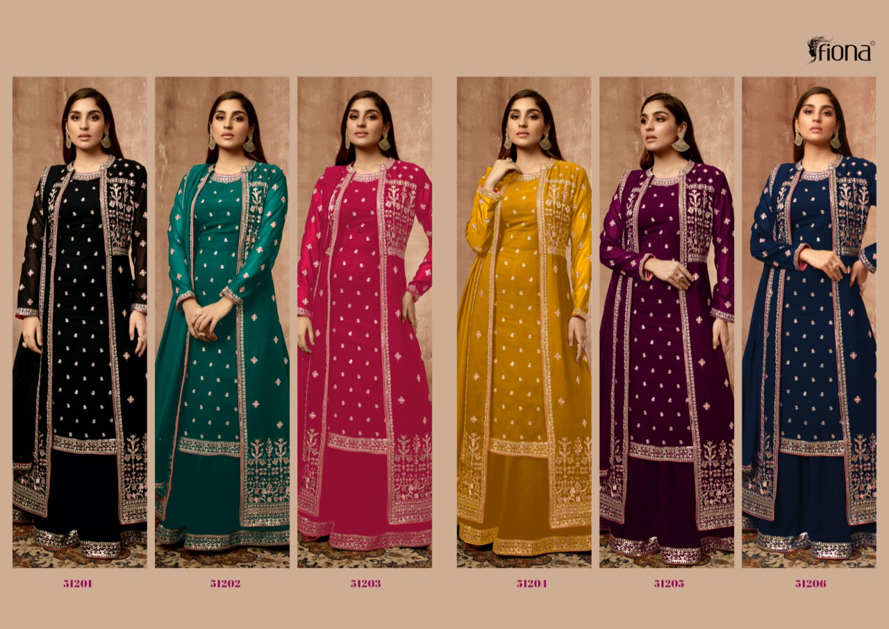 Zardoshi Fiona Georgette Indo Western Pair Exporter Gujarat