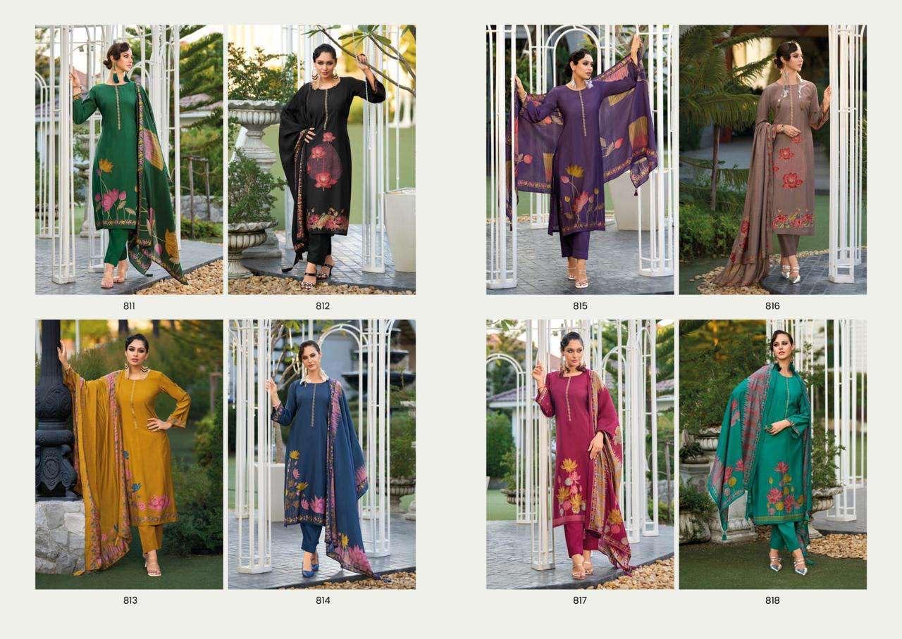 Zarina 3 Kilory Viscose Muslin Pant Style Suits Wholesale Price