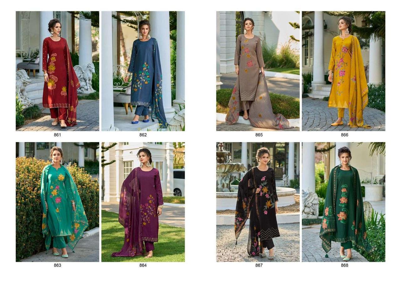 Zarina Vol 4 Kilory Viscose Muslin Pant Style Suits Manufacturer India