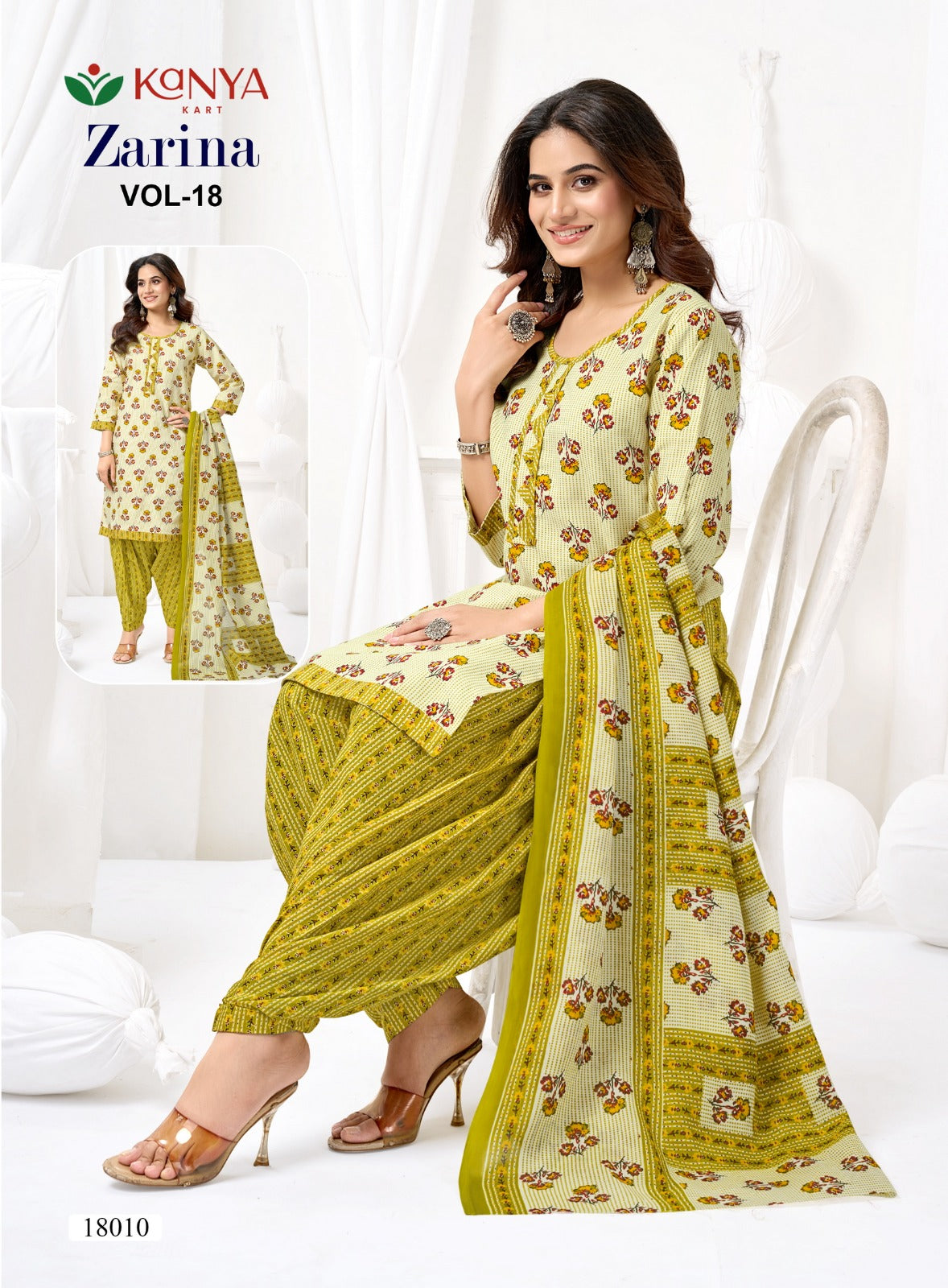 Zarina Vol 18 Kcm Readymade Patiyala Suits Wholesaler Ahmedabad