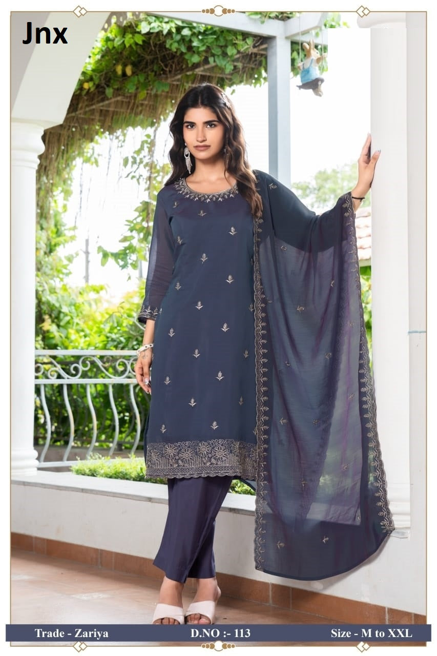 Zariya Jnx Readymade Pant Style Suits Manufacturer Ahmedabad