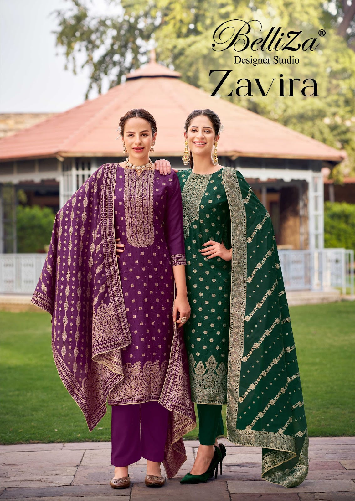 Zavira Belliza Designer Studio Pure Viscose Pant Style Suits Exporter Gujarat