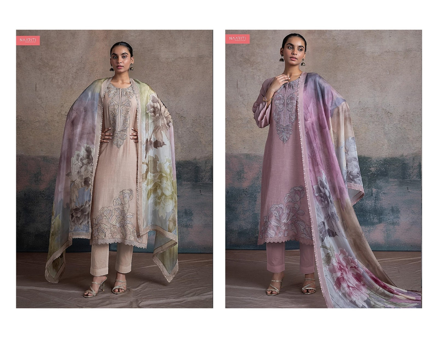 Zedvee Naariti Linen Pant Style Suits Wholesaler India