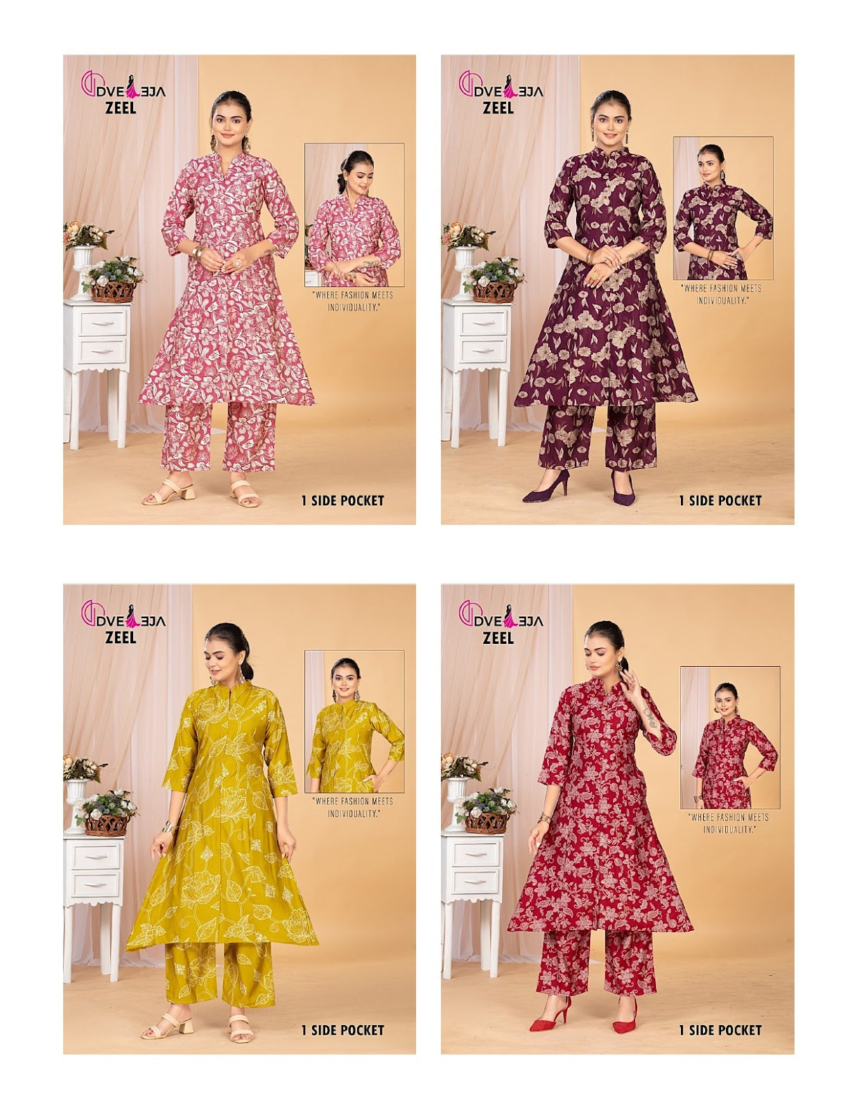 Zeel Dveeja Fashion Vetican Co Ord Set Manufacturer Ahmedabad