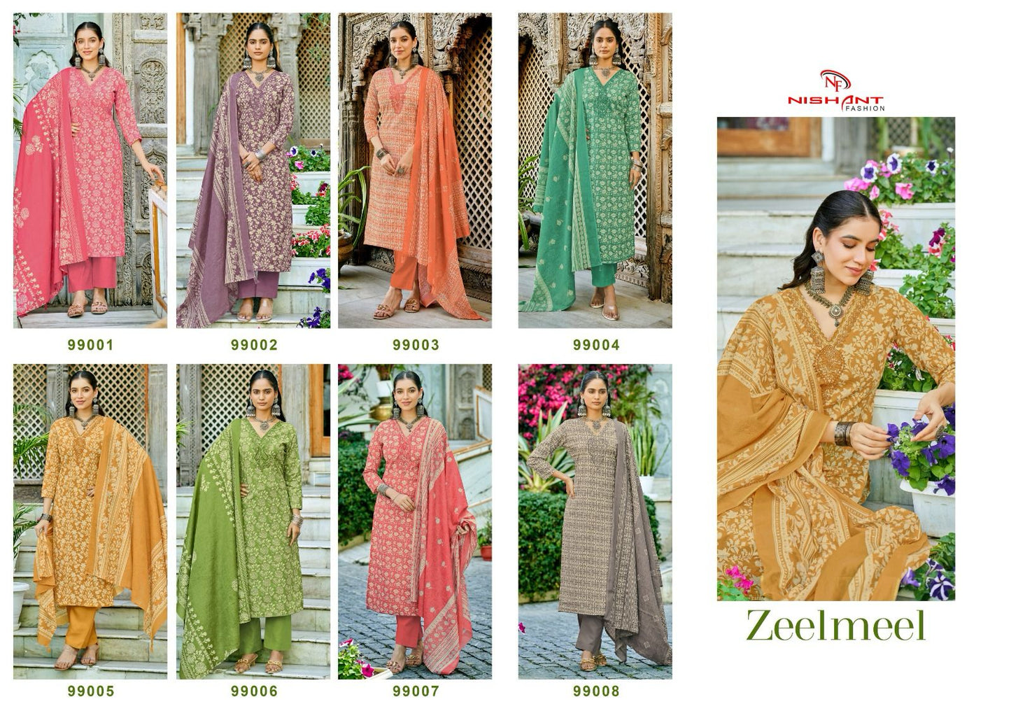 Zeelmeel Nishant Fashion Pure Lawn Pant Style Suits Supplier