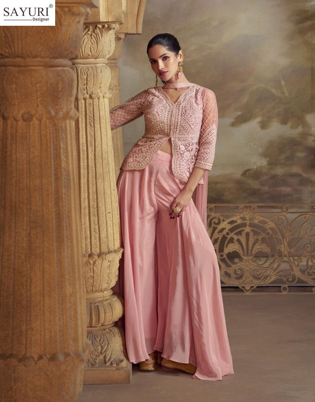 Zeenat Sayuri Viscose Indo Western Pair Manufacturer Ahmedabad