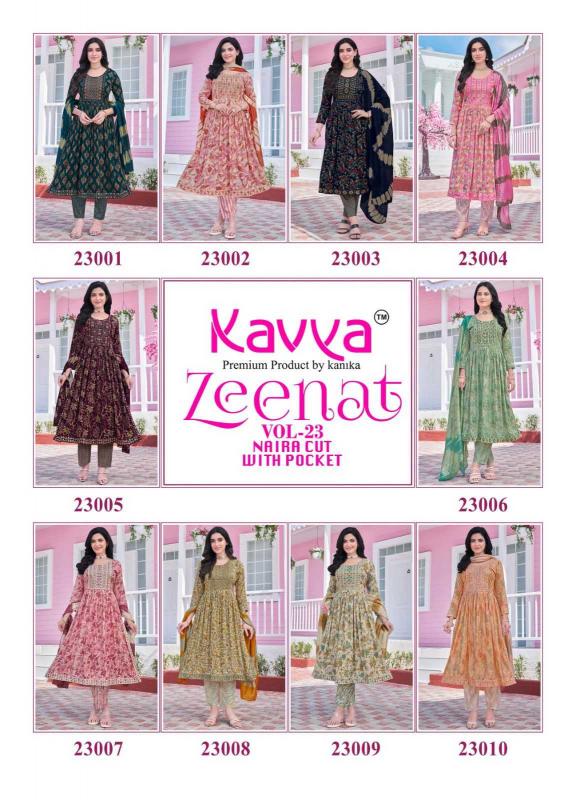 Zeenat Vol 23 Kavya Capsule Readymade Pant Style Suits Manufacturer
