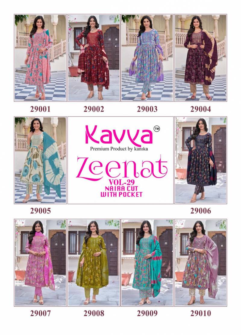 Zeenat Vol 29 Kavya Capsule Readymade Pant Style Suits Supplier India