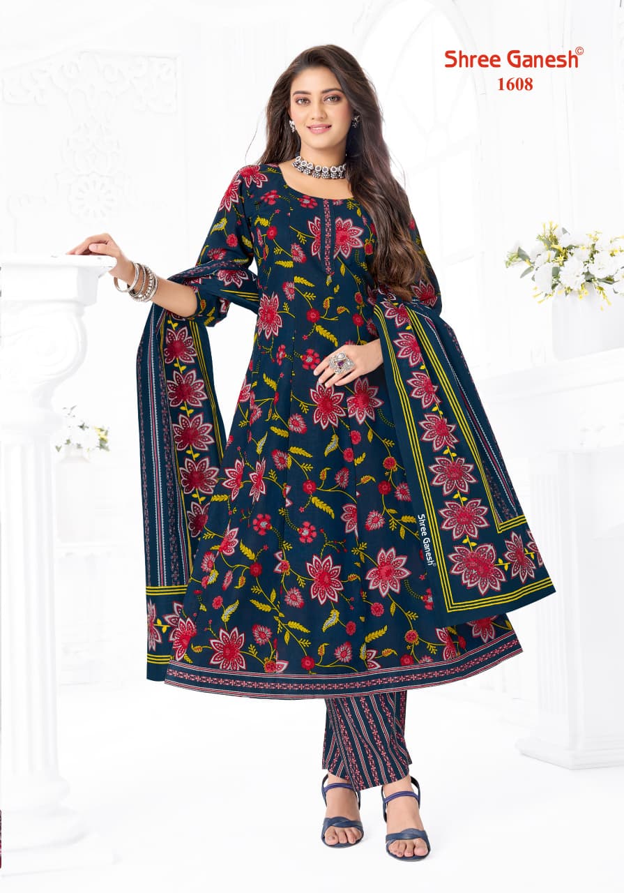 Zeenat Vol 6 Shree Ganesh Cotton Readymade Anarkali Suits Supplier India