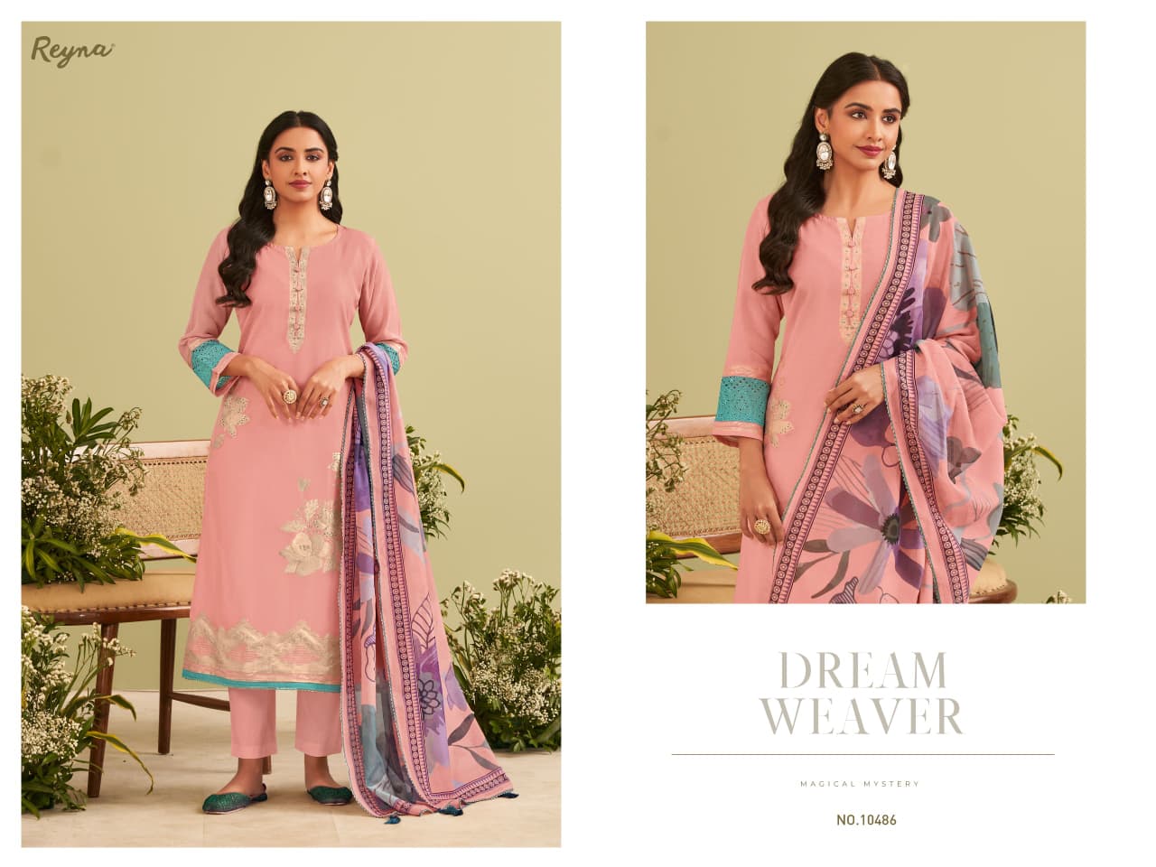 Zehra Reyna Mul Chanderi Pant Style Suits Supplier Ahmedabad