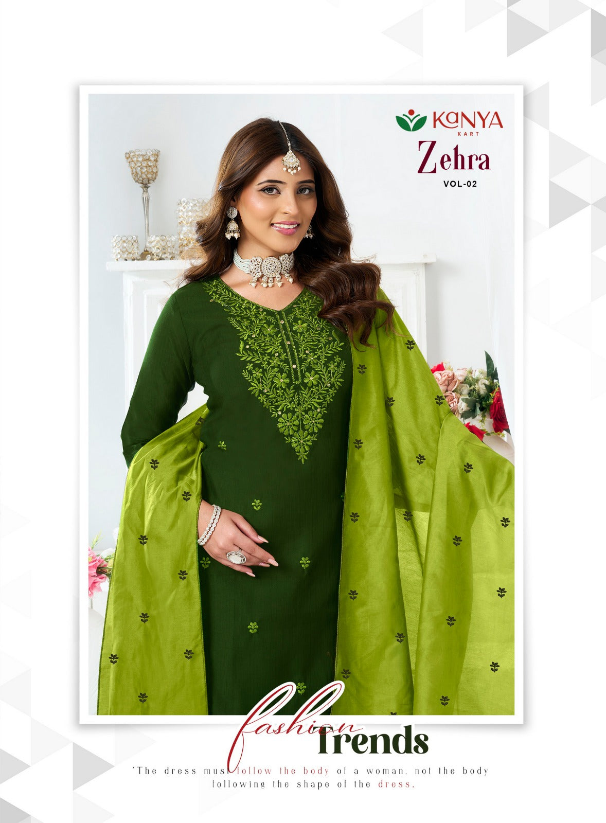 Zehra Vol 2 Kanya Kart Vertican Readymade Pant Style Suits Exporter India