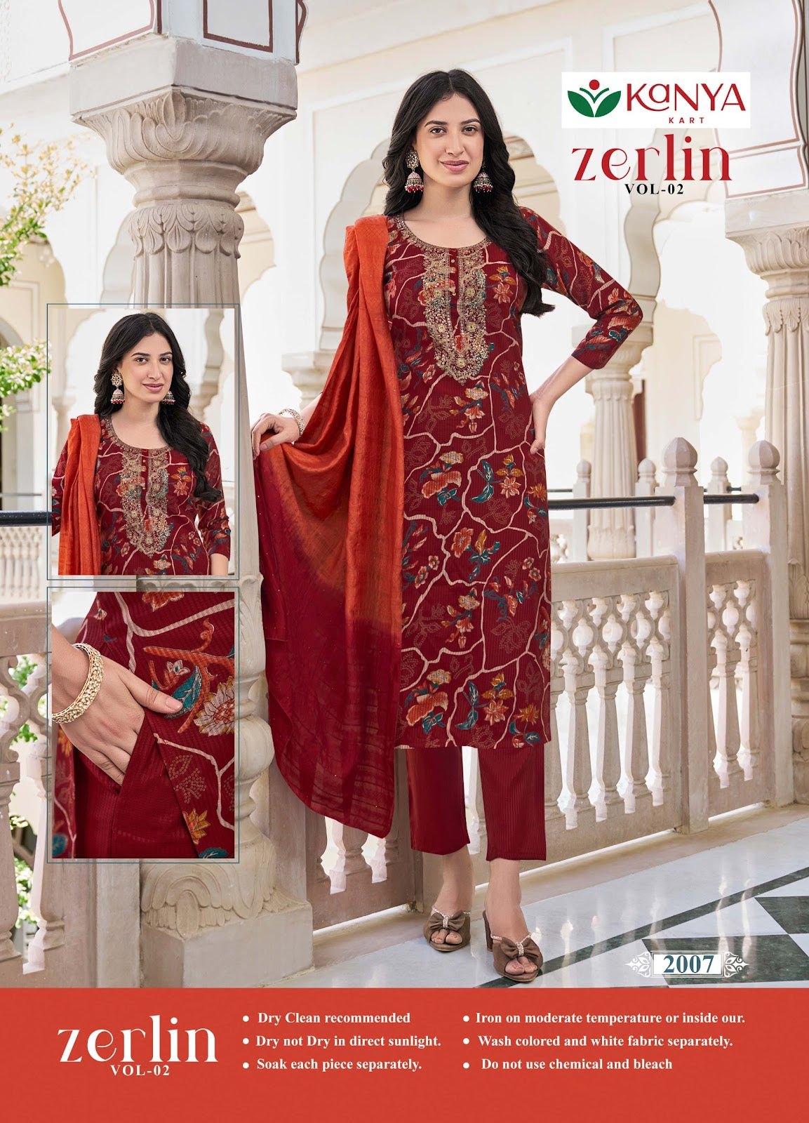 Zerlin Vol 2 Kanya Kart Berlin Readymade Pant Style Suits Wholesaler Ahmedabad