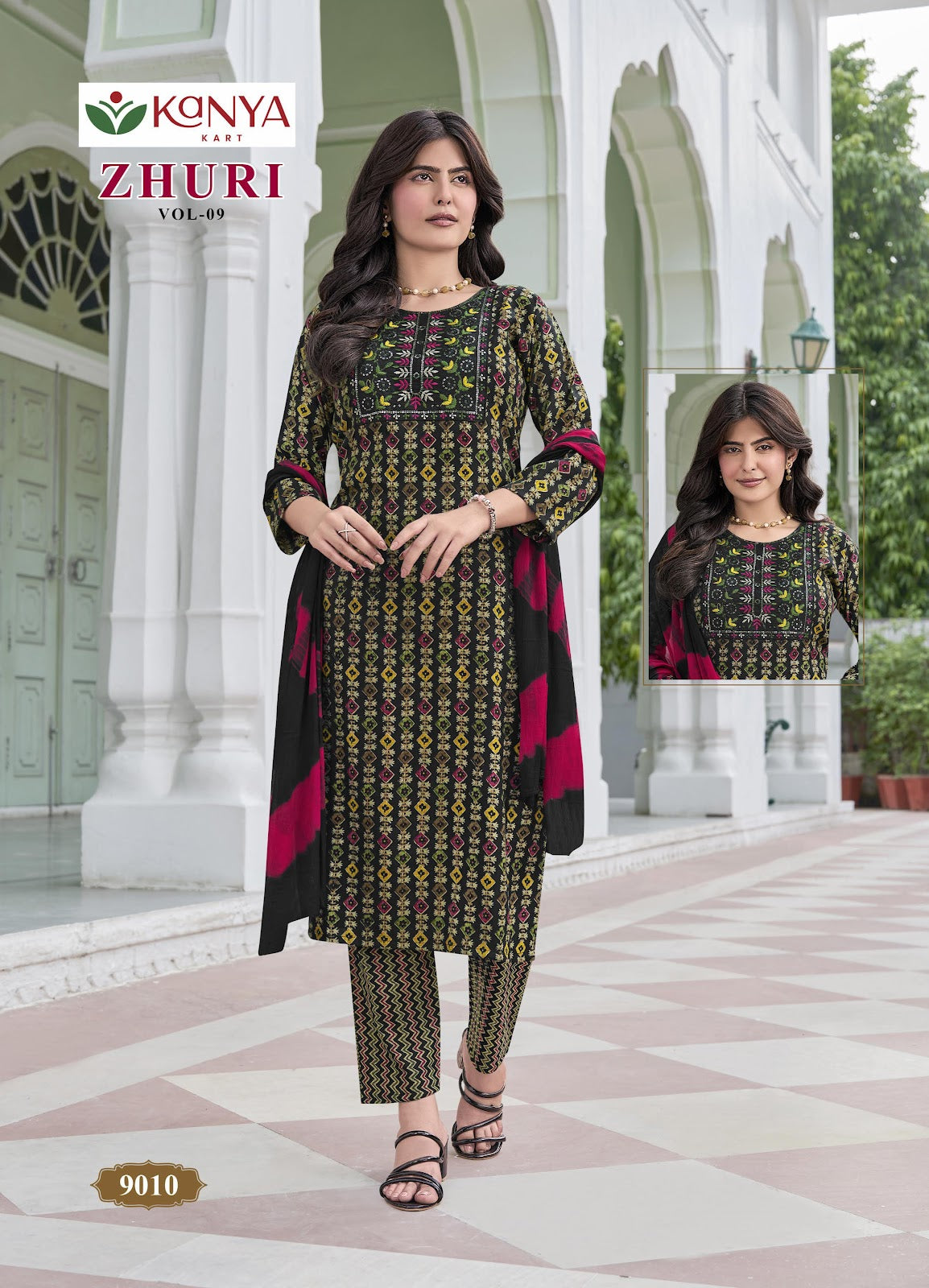 Zhuri Vol 9 Kanya Kcm Capsule Readymade Pant Style Suits Exporter Ahmedabad