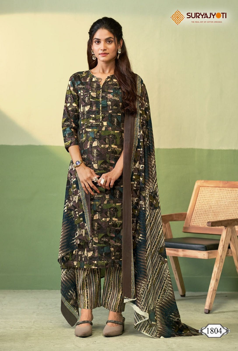 Zion Cotton Vol 18 Suryajyoti Readymade Cotton Pant Suits Wholesale