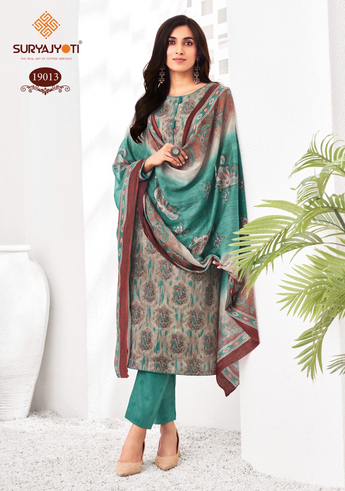 Zion Cotton Vol 19 Suryajyoti Pant Style Suits Wholesaler