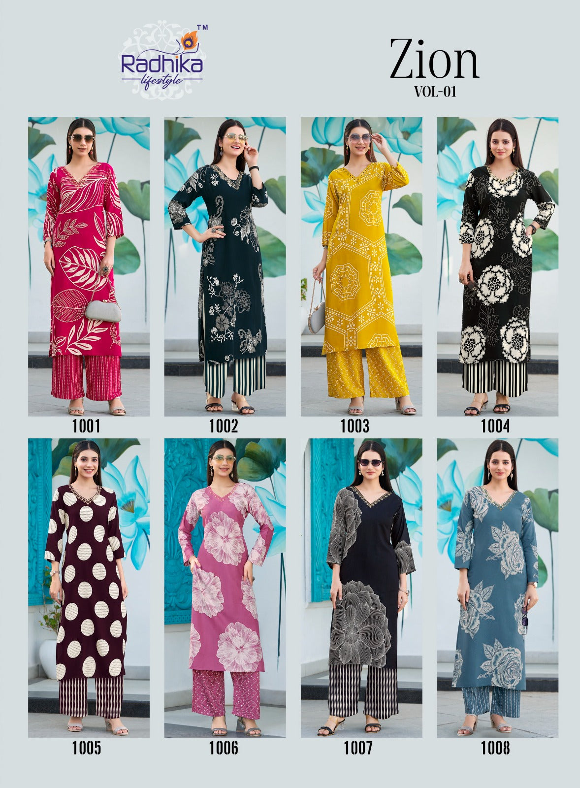 Zion Vol 1 Radhika Lifestyle Reyon Co Ord Set Manufacturer Gujarat