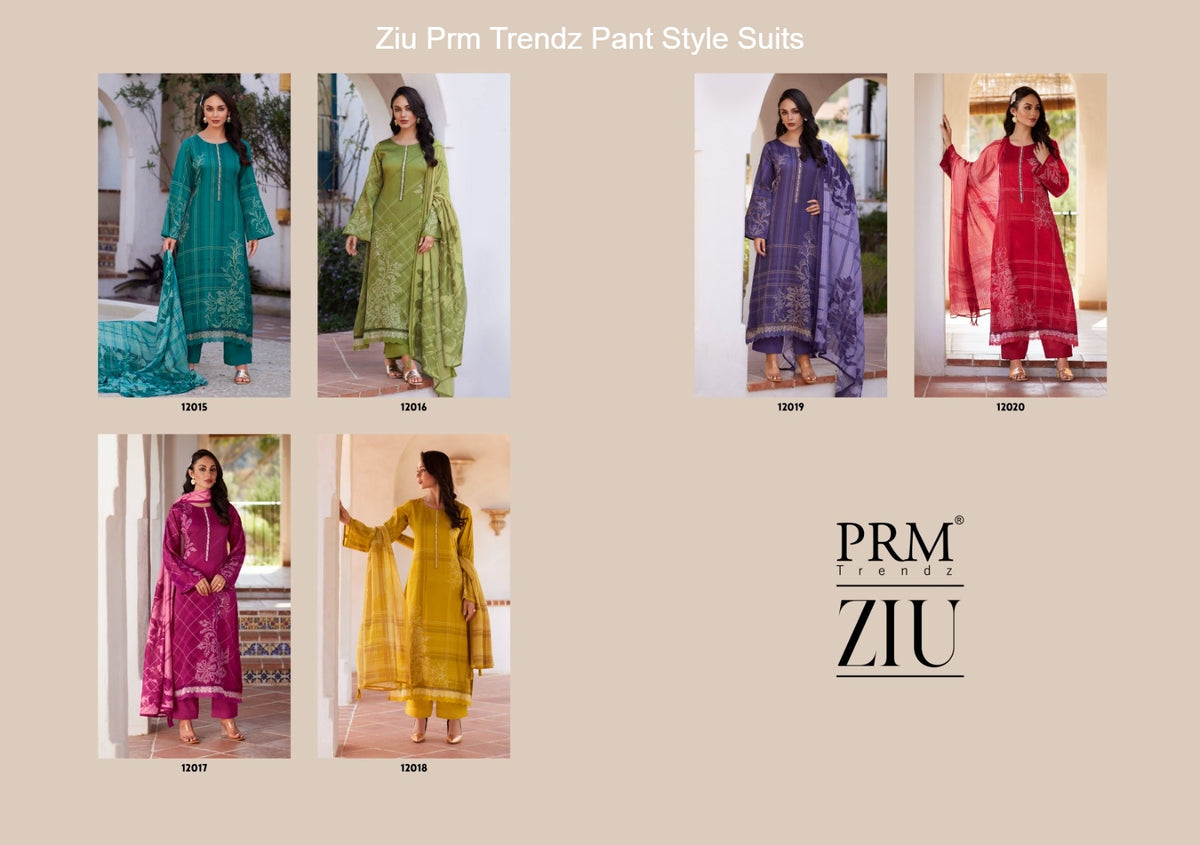 Ziu Prm Trendz Jam Cotton Pant Style Suits Wholesale Price