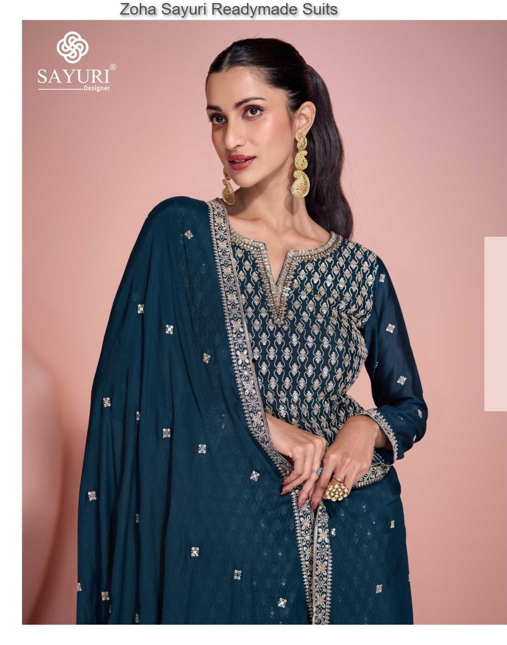 Zoha Sayuri Chinon Silk Readymade Suits Wholesale Price