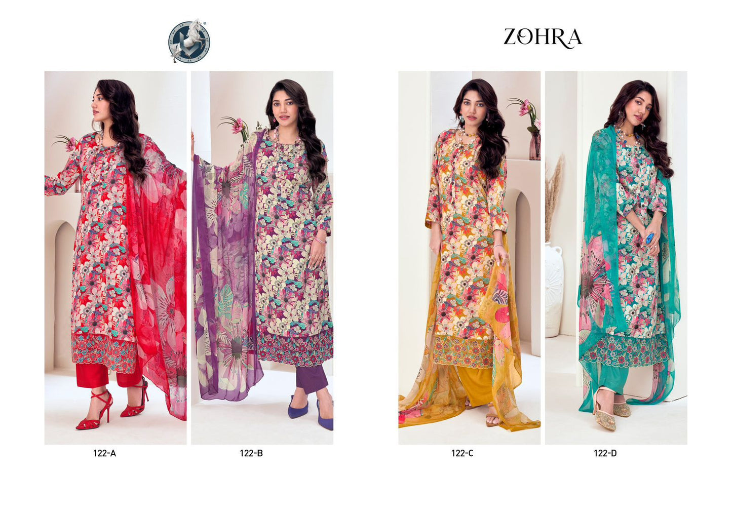 Zohra Vivek Satin Pant Style Suits Exporter Gujarat