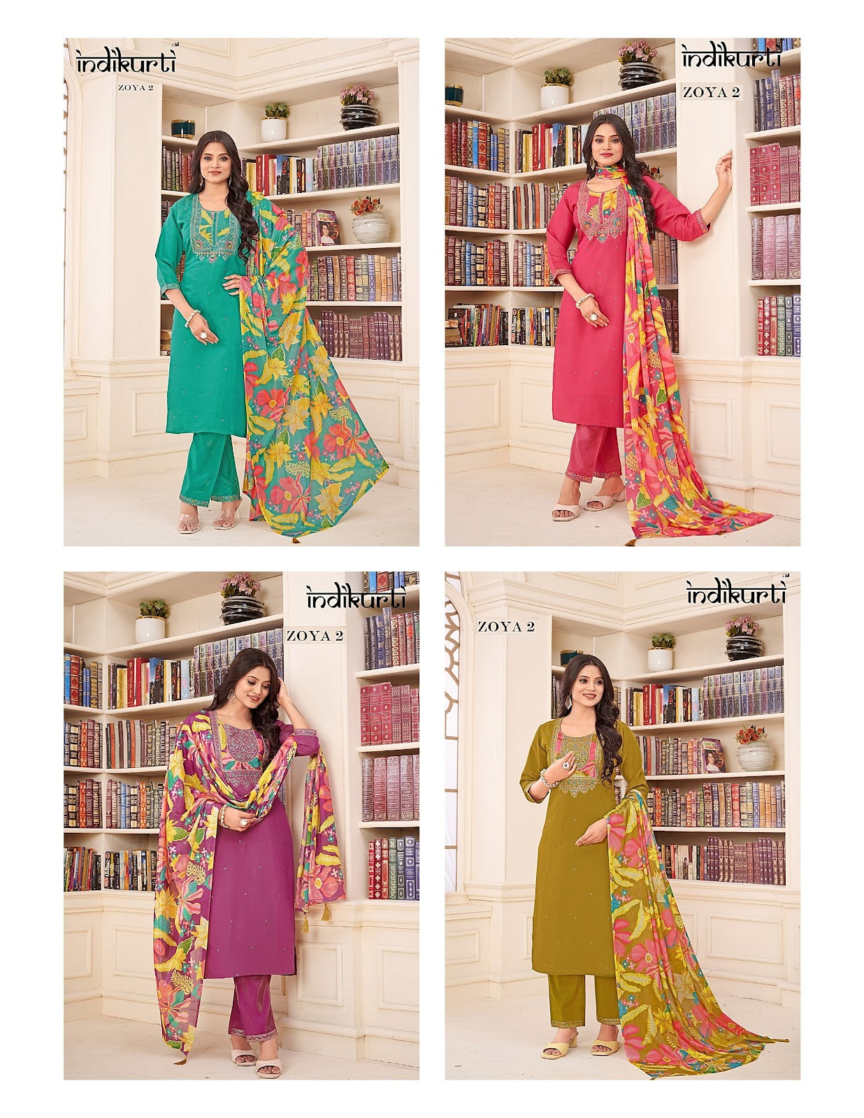 Zoya 2 Indikurti Readymade Pant Style Suits Manufacturer