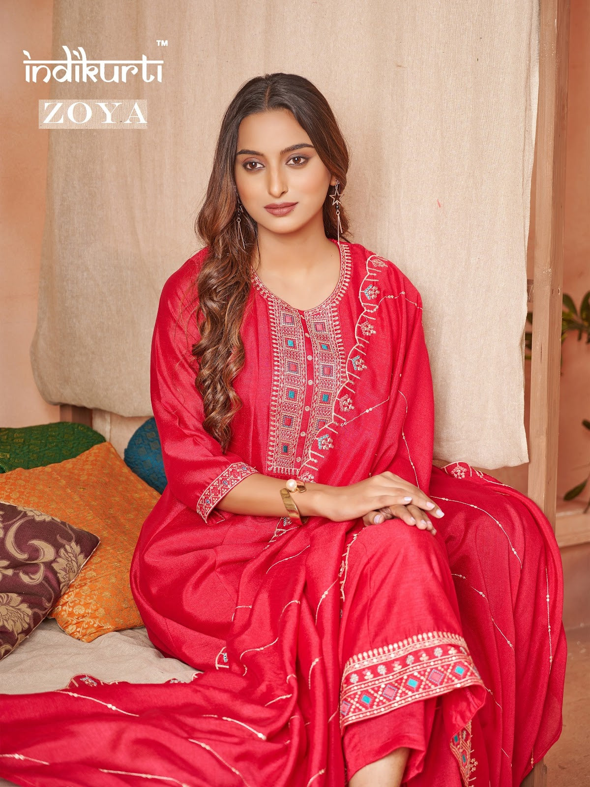 Zoya Indikurti Vichitra Readymade Anarkali Suits Wholesaler Gujarat
