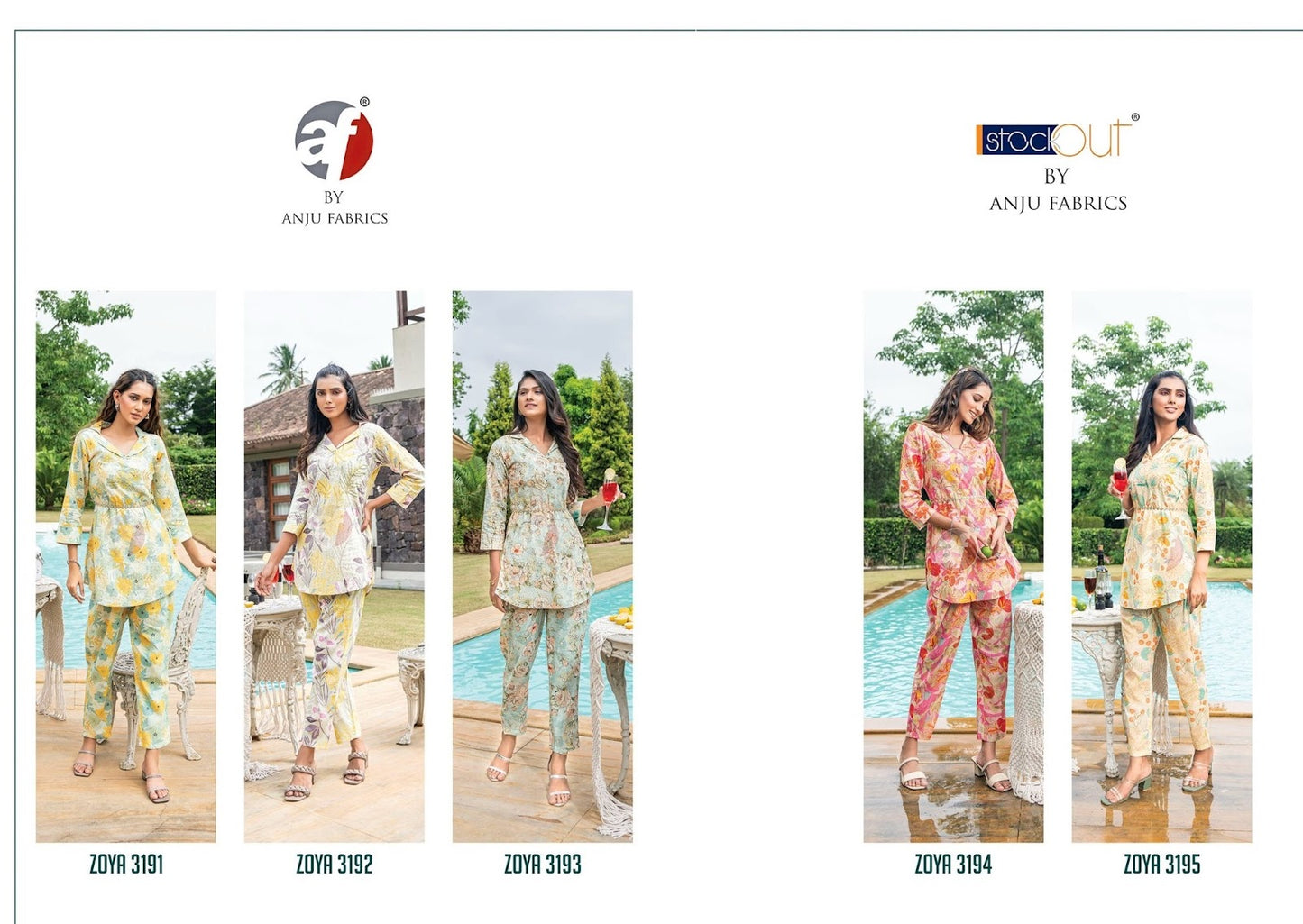 Zoya Vol 6 Af Cotton Co Ord Set
