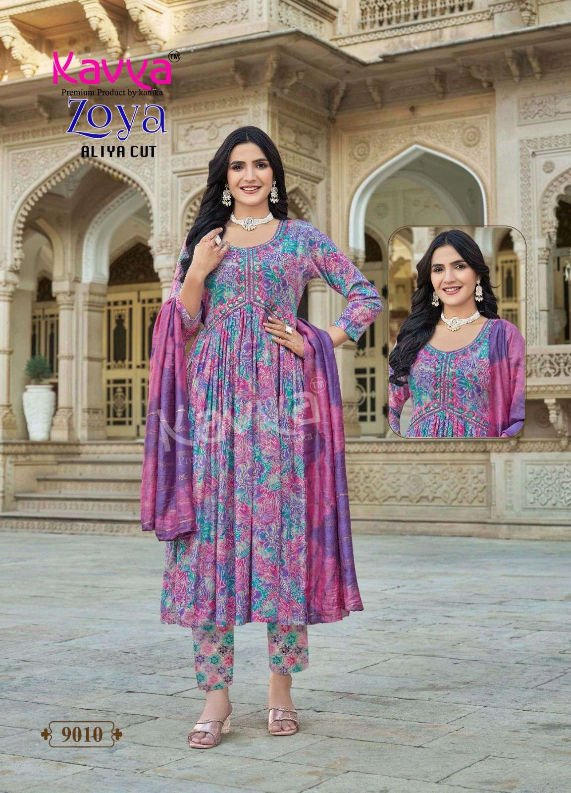 Zoya Vol 9 Kavya Rayon Foil Readymade Pant Style Suits Supplier Ahmedabad