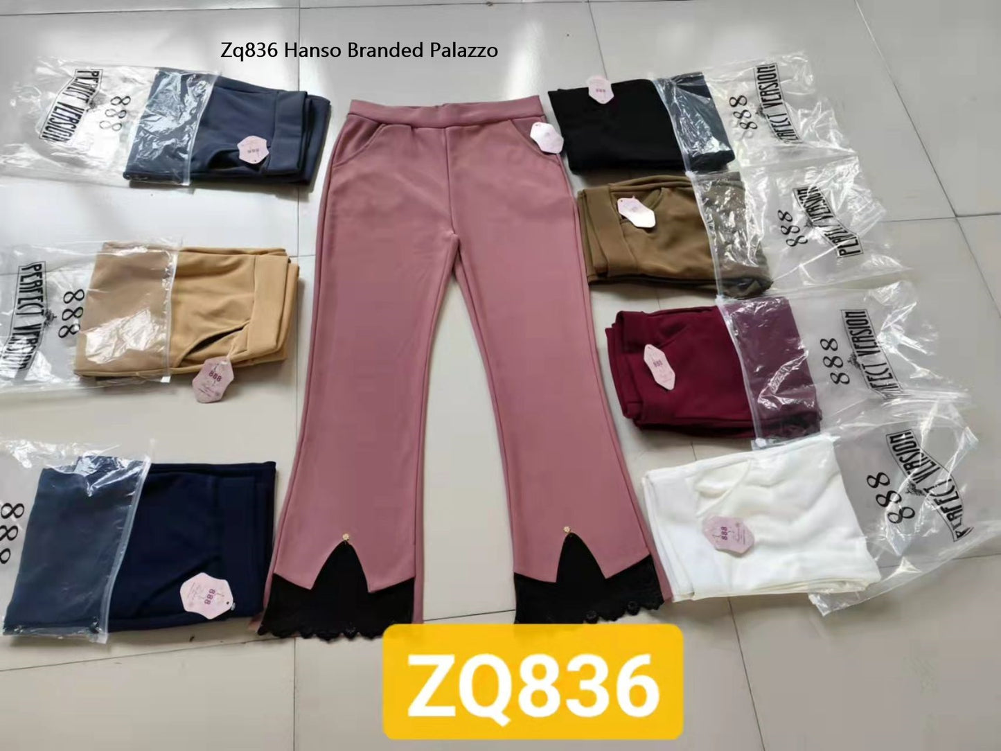 Zq836 Hanso Branded Palazzo Supplier Gujarat